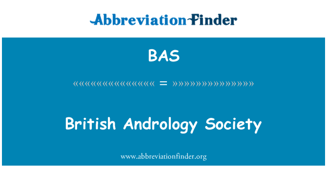 BAS: Società britannica di andrologia