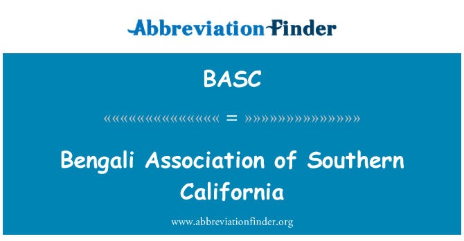 BASC: Bengali Association of Southern California