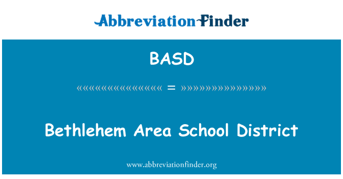 BASD: Bethlehem kawasan sekolah Daerah