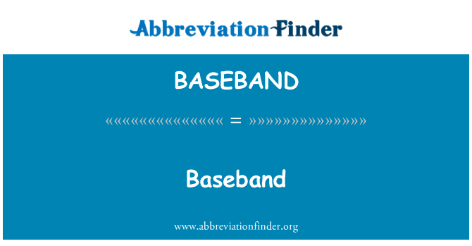 BASEBAND: Bande