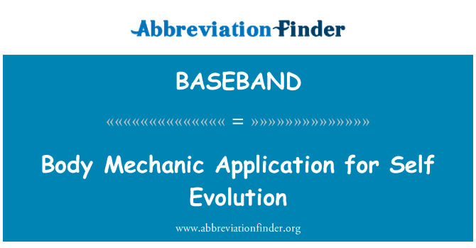 BASEBAND: Organe mécanique demande d'évolution libre