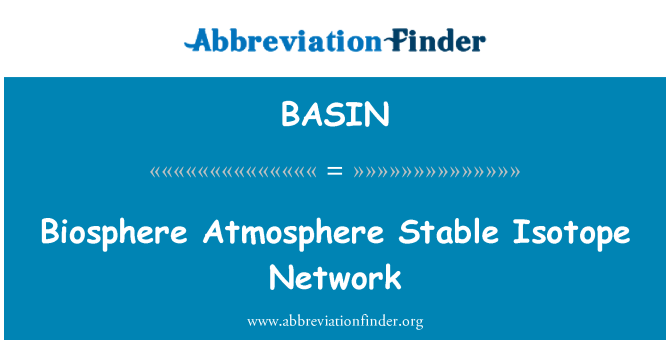 BASIN: Biosphère atmosfè zotòp etabli rezo