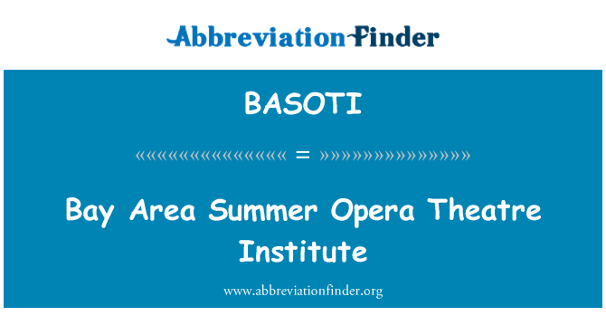 BASOTI: Bay oblast letní Opera Theatre institut