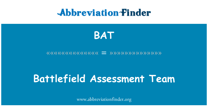 BAT: Équipe d'évaluation de champ de bataille