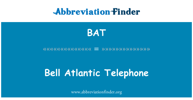 BAT: Bell Atlantic telefon