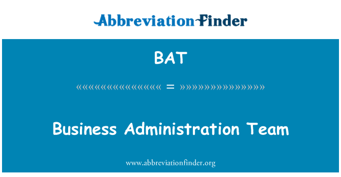 BAT: Equipo de administración de empresas