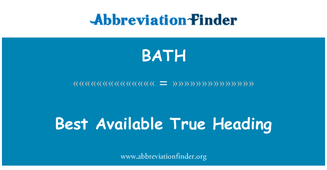BATH: Besten verfügbaren True Heading
