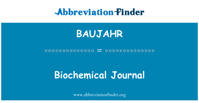 BAUJAHR: Jurnal biokimia