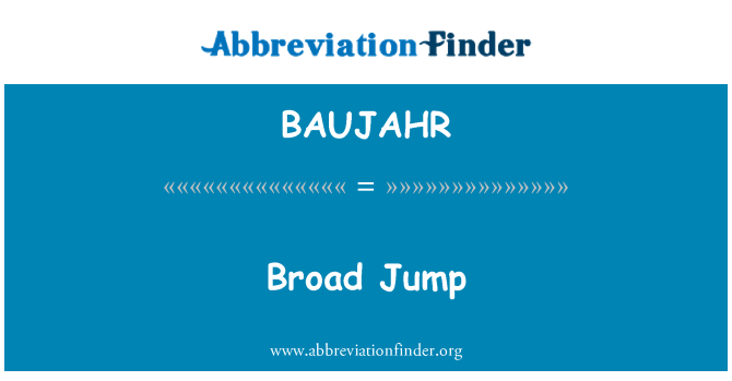 BAUJAHR: بروڈ چھلانگ