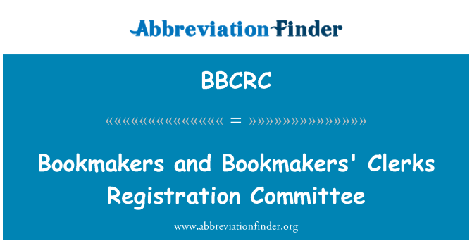 BBCRC: Bookmakers u l-Kumitat tar-reġistrazzjoni tal-Bookmakers ta' Skrivani