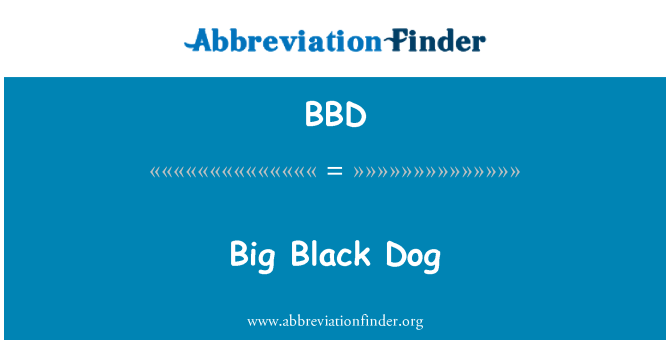 BBD: Anjing hitam yang besar