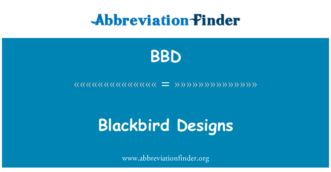 BBD: Blackbird modelov