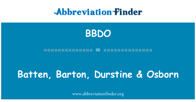 BBDO: แบทเท็น บาร์ตัน Durstine & ออสบอร์ประกันภัย