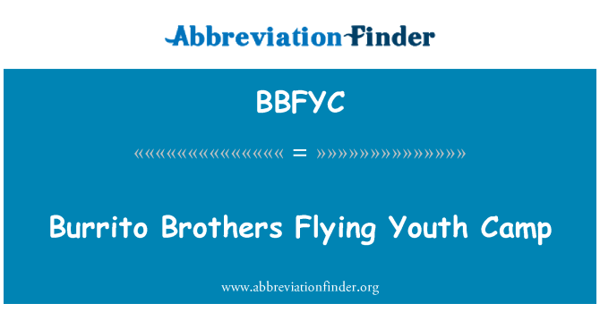BBFYC: Ifjúsági tábor Flying burrito Brothers