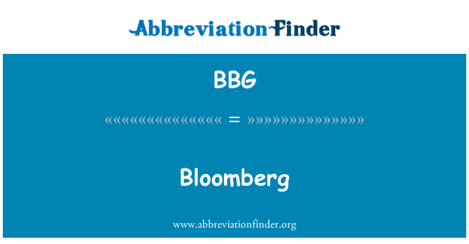 BBG: Blomberg
