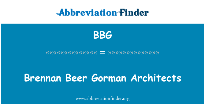 BBG: Brennan Beer Gorman Architekten