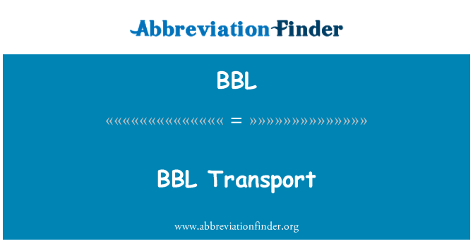 BBL: BBL μεταφορών