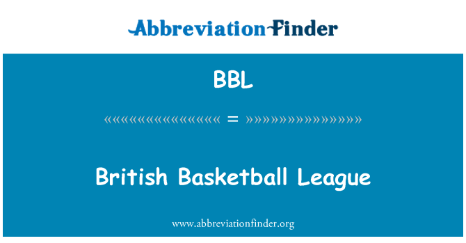 BBL: Lega di pallacanestro britannica