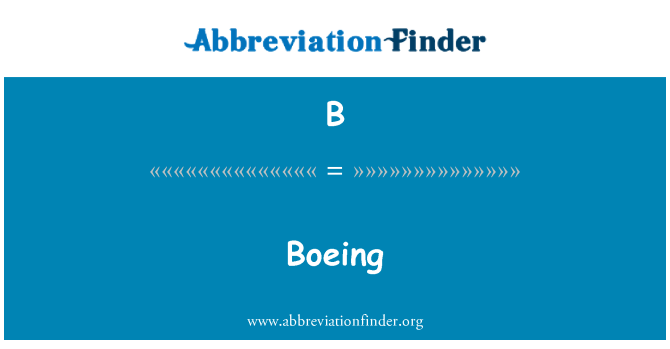 B: Boeing