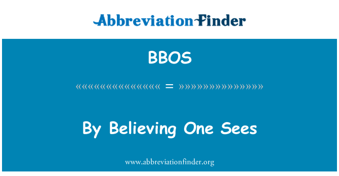 BBOS: Por creer que uno ve