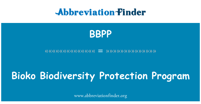BBPP: Program na ochranu biodiverzity Bioko