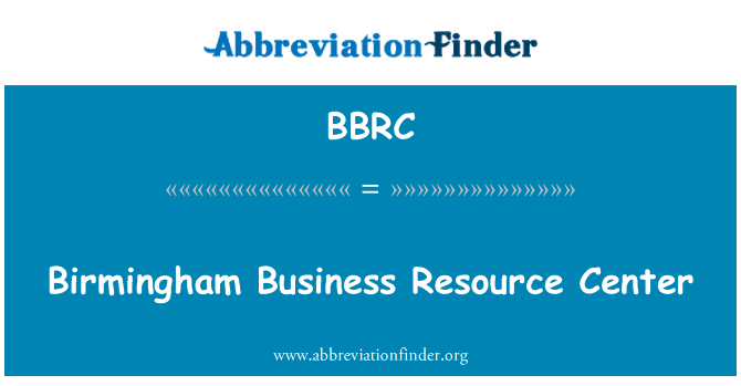 BBRC: Birmingham Business Resource Center
