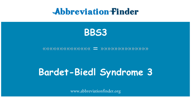 BBS3: Bardet-Biedl-Syndrom 3