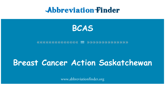 BCAS: Saskatchewan dejanje raka dojk