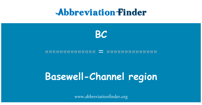 BC: Basewell-kanal regiji