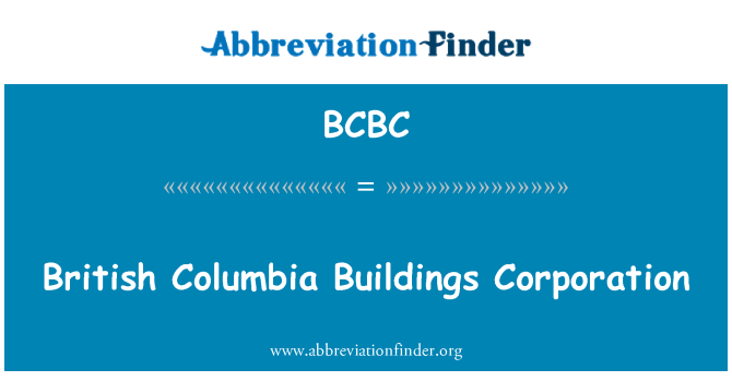 BCBC: Columbia Británica edificios Corporation