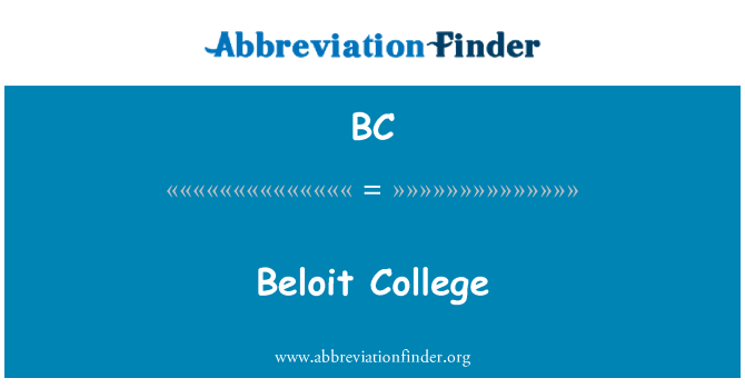 BC: Beloit College