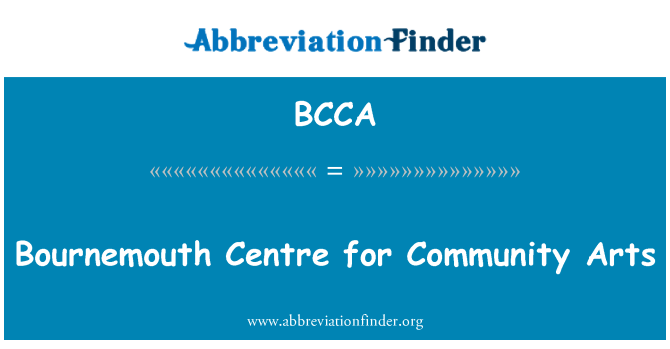 BCCA: Bournemouth Pusat Komuniti seni