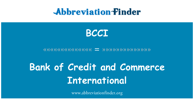 BCCI: Bank kredi ak komès entènasyonal