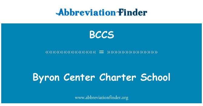 BCCS: Byron Center Piagam Sekolah