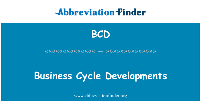 BCD: Vývoja obchodného cyklu