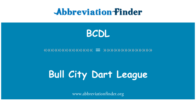 BCDL: Liga de Dart Bull City