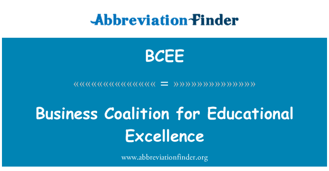 BCEE: Coalición Empresarial por excelencia educativa