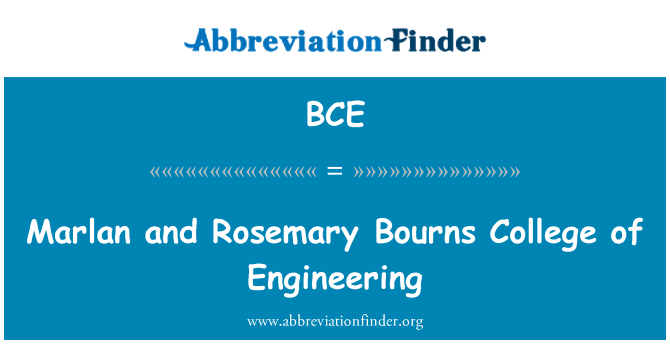 BCE: Samuel e Rosemary Bourns faculdade de engenharia