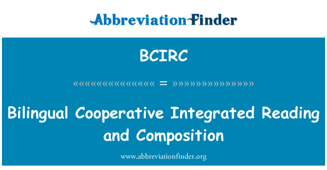 BCIRC: Tosprogede Cooperative integreret læsning og sammensætning