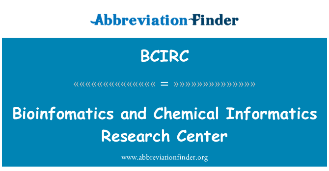 BCIRC: Bioinfomatics e centro de pesquisa de informática química