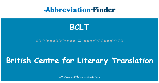 BCLT: Britské centrum pre literárne preklady