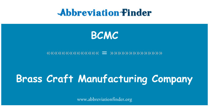 BCMC: Società di produzione artigianale in ottone