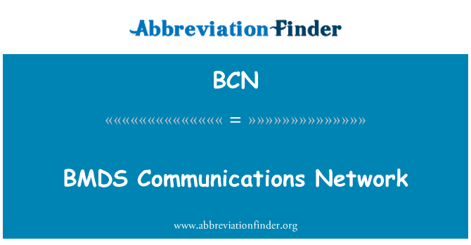 BCN: BMDS Communications Network