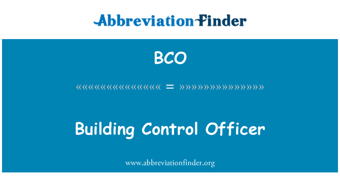 BCO: Edificio controllo ufficiale