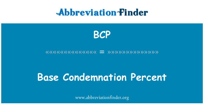 BCP: Per cento base condanna