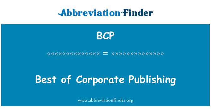 BCP: Bästa Corporate Publishing