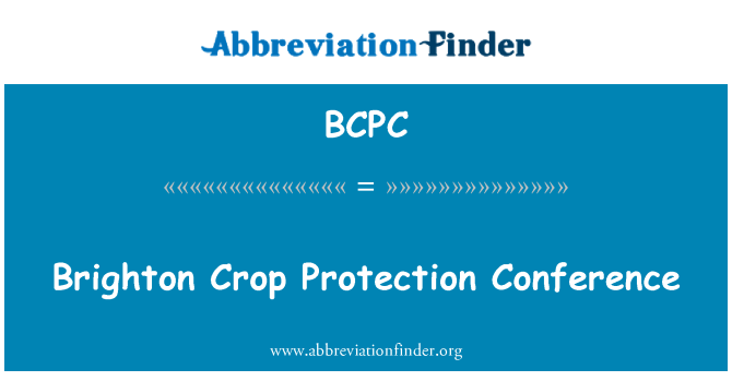 BCPC: Konferenza għall-protezzjoni tal-uċuħ tar-raba ta ' Brighton