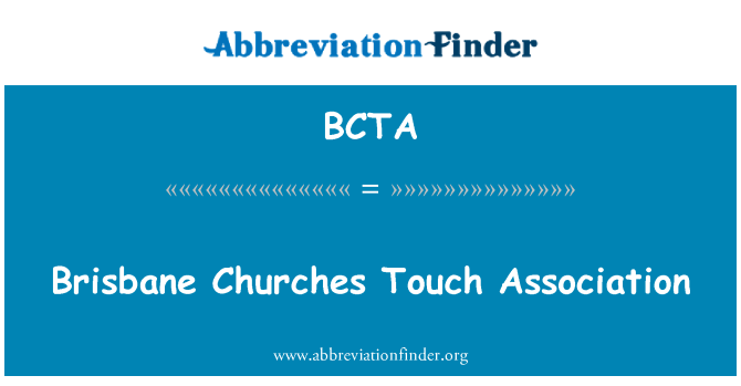 BCTA: Brisbane kiliseler Birliği dokunma