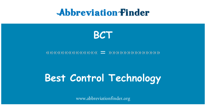 BCT: 最適制御技術