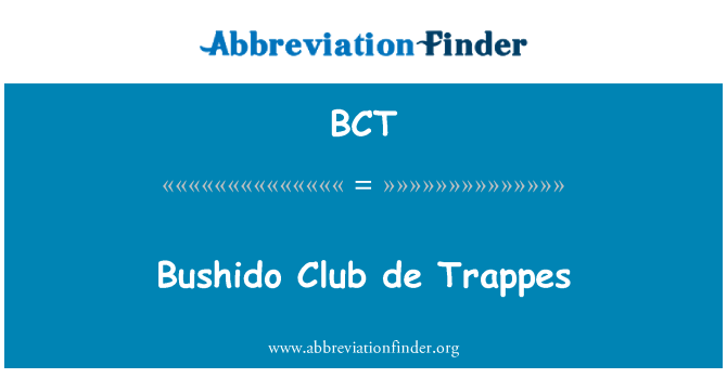 BCT: Võ sĩ đạo Club de Trappes
